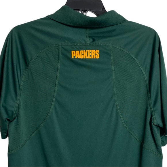 Majestic Cool Base Men's Green Bay Packers Short-Sleeve Polo - Picture 4 of 9